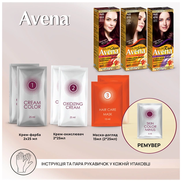 Фарба для волосся Acme Color Avena Rich Color Стійка 053 - Чорний (4823115502636) - picture 9