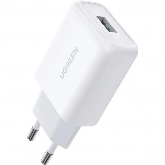 Зарядний пристрій Ugreen CD122 18W USB QC 3.0 Charger (White) (10133) - изображение 1