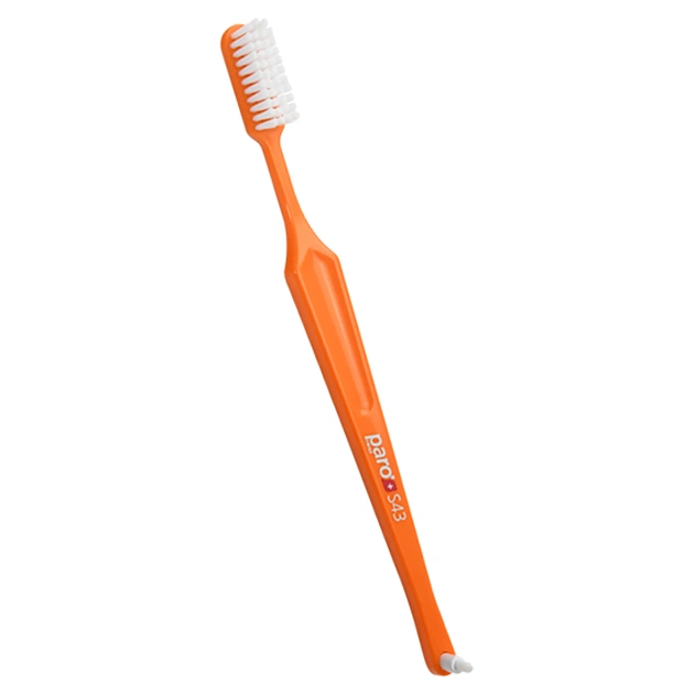 Зубная щетка Paro Swiss S43 мягкая оранжевая (7610458007099-orange) - изображение 1