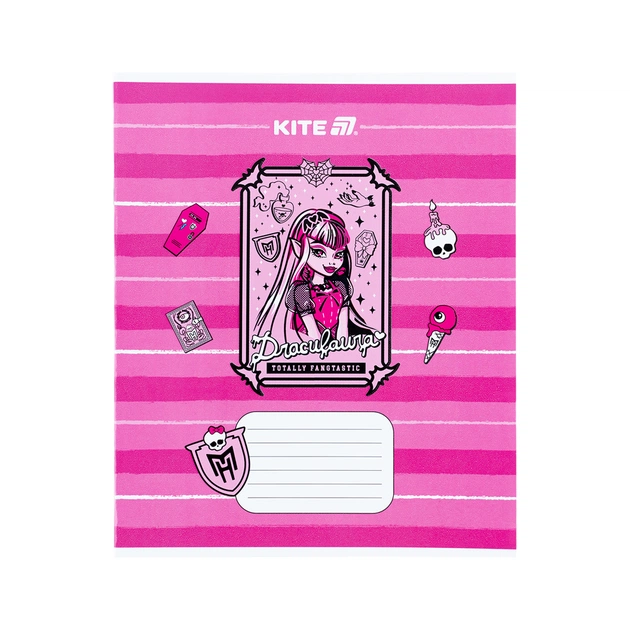 Зошит Kite Monster High, 12 аркушів, коса лінія (MH25-235) - picture 6
