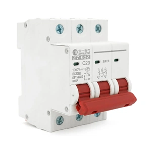 Автоматичний вимикач ZUOYI Z7-63Z 3P C20 DC750V зображення 1