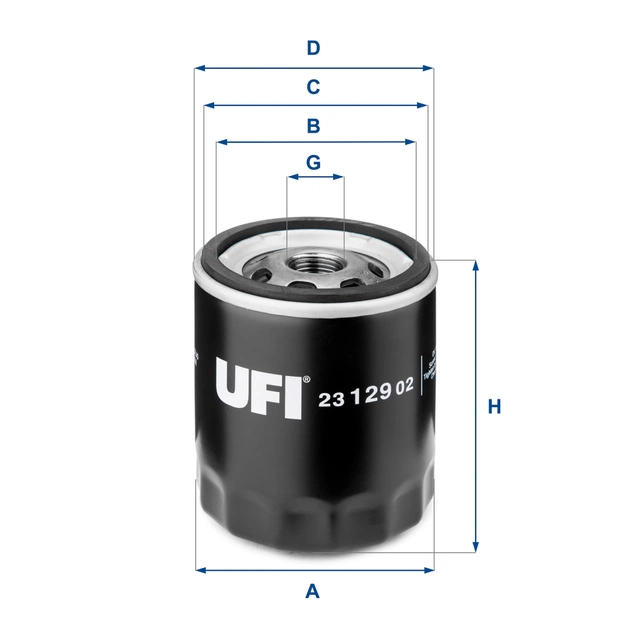 Фильтр масляный UFI 23.129.02 - изображение 1
