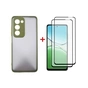 Чохол до мобільного телефона Dengos Oppo A5 4G Case Matte + 2 Glass (Olive Green) (DG-CTG2P-20) - зменшене зображення 1