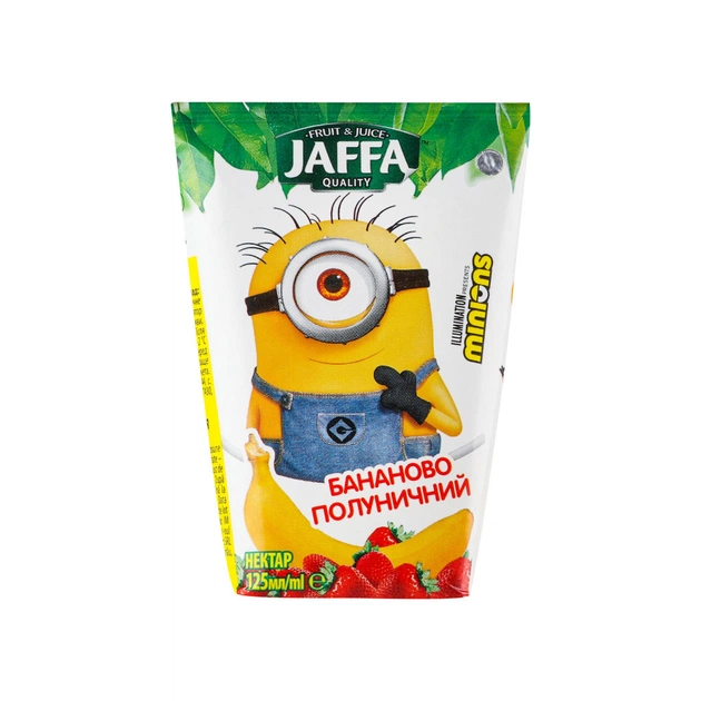 Сік дитячий Jaffa Minions Бананово-полуничний 125 мл (4820264290070) - picture 1