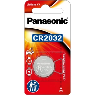 Батарейка CR 2032 Lithium 1pcs Blister Panasonic (CR-2032PT/1B) изображение 1