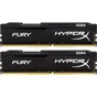 Модуль пам'яті для комп'ютера DDR4 16GB (2x8GB) 2666 MHz Fury Black Kingston Fury (ex.HyperX) (HX426C15FBK2/16) - уменьшенное изображение 1
