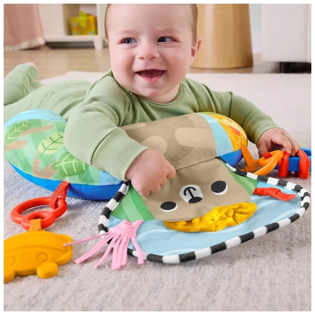 Дитячий килимок Fisher-Price Подушка для гри на животику "Лагідний ведмедик" (JHB44) - зображення 6
