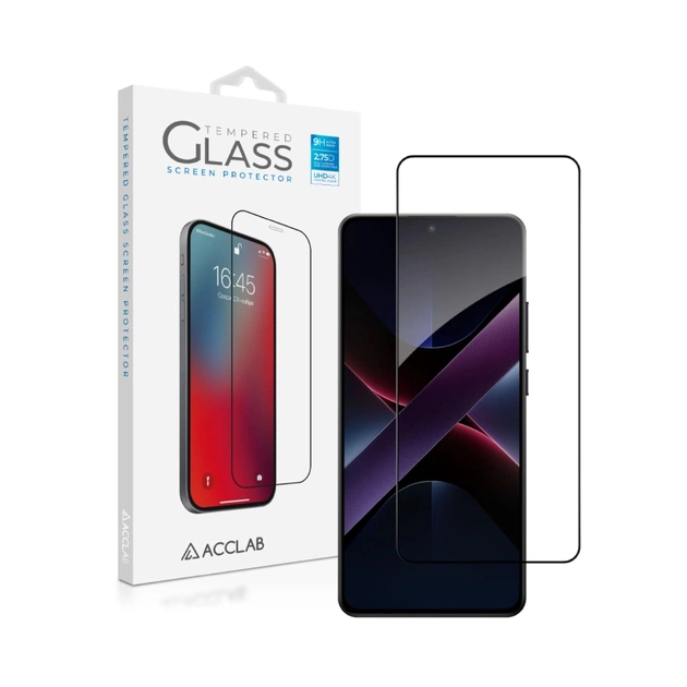 Стекло защитное ACCLAB Full Glue Xiaomi Poco X7 Pro Black (1283126607844) - изображение 1