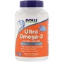 Жирні кислоти Now Foods Ультра Омега-3, 500 EPA / 250 DHA, Ultra Omega-3, 180 гелеви (NOW-01665) - зменшене зображення 1