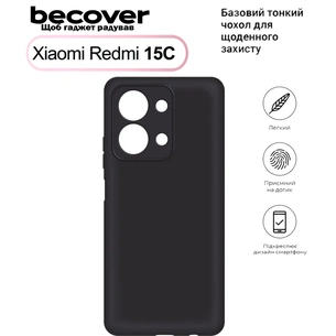 Чохол до мобільного телефона BeCover Silicone Xiaomi Redmi 15С 4G/5G Black (713784) зображення 1