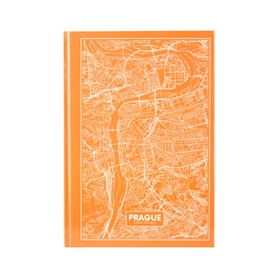 Канцелярська книга Axent Maps Prague А4 в твердій обкладинці 96 аркушів в клітинку Пе (8422-542-A) зображення 1