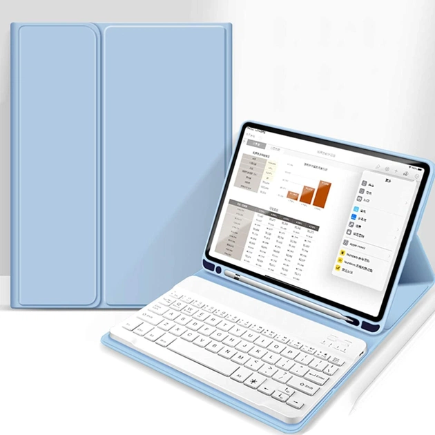 Чохол до планшета BeCover with keyboard Apple iPad Pro 11" M4 2024 Light Blue (713000) - picture 3