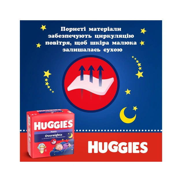 Подгузники Huggies Overnights Pants Трусики 6 15-25 кг 22 шт. (5029053581101) - изображение 5