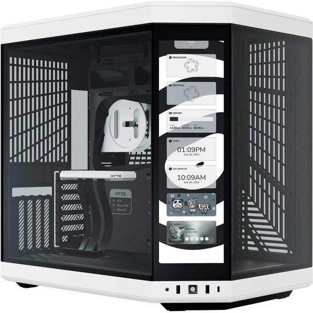 Корпус Hyte Y70 TOUCH Black-White (CS-HYTE-Y70-BW-L) - зображення 1