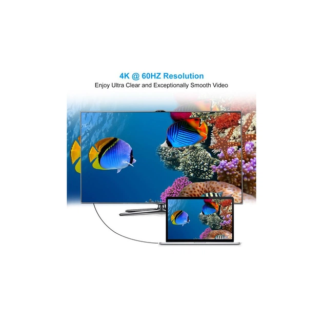 Кабель мультимедійний USB-C to DisplayPort M 1.8m 4K60Hz Choetech (XCP-1801BK) - зображення 8