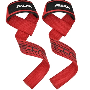 Кистьові лямки RDX S4 Gym Cotton Gel Straps Red Plus (WAC-S4R+) зображення 1