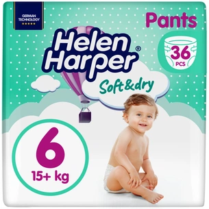 Підгузки Helen Harper Soft&Dry XL Розмір 6 (+15 кг) 36 шт (5411416061229) (271444) зображення 1