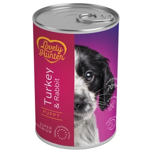 Консерви для собак Lovely Hunter Puppy Turkey and Rabbit 400 г (LHU45617) зображення 1