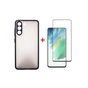 Чохол до мобільного телефона Dengos Kit for Samsung Galaxy S21 FE case + glass (Black) (DG-KM-27) - зменшене зображення 1