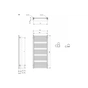 Сушарка для рушників Terma 1185x530 Marlin One (WWMRN118053KS96E1U) - зменшене зображення 3