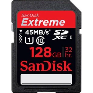 Карта пам'яті SanDisk 128Gb SDHC HD Video eXtreme (SDSDX-128G-X46) зображення 1