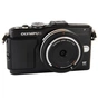 Цифровий фотоапарат Olympus E-PL5 DZK 14-42 mm + 40-150 mm Flash Air black (V205042BE010) - зменшене зображення 5