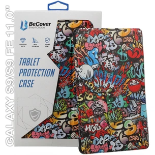 Чохол до планшета BeCover Smart Case Samsung Tab S9 (SM-X710/SM-X716)/S9 FE (SM-X510/SM-X516B) 11.0" Graffiti (710417) зображення 1