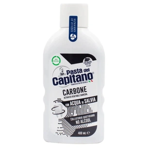 Ополіскувач для порожнини рота Pasta del Capitano Charcoal Carbone Mouthwash З активованим вугіллям 400 мл (8002140033001) зображення 1