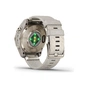 Смарт-годинник Garmin EPIX PRO (g2), 42mm, Saph, SftGld SS, Crm Hthr Nyln, Excl, GPS (010-02802-20) - зменшене зображення 6