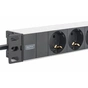 Силовий блок Digitus 10" 1U, 16A, 230V 3xSchuko, вилка Schuko (DN-95411) - уменьшенное изображение 3