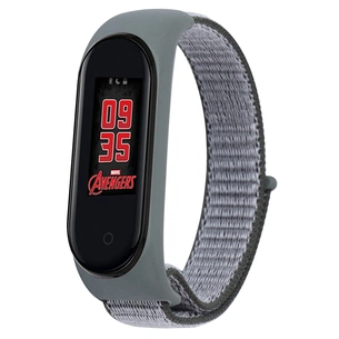 Ремінець до фітнес браслета BeCover Nylon Style для Xiaomi Mi Smart Band 5/6 Gray-Black (705423) зображення 1