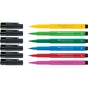Лайнер Faber-Castell набір капілярних ручок пензликів PITT Artist Pens Brush Springtime, 6 кольорів (32107) - зменшене зображення 4