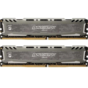 Модуль пам'яті для комп'ютера DDR4 8GB (2x4GB) 2400 MHz Ballistix Sport Grey Micron (BLS2K4G4D240FSB) зображення 1