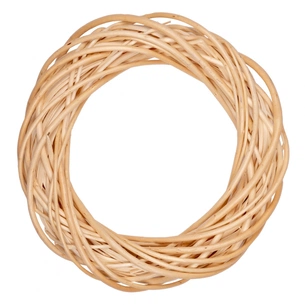 Різдвяний вінок YES! Fun ротанговий світло-жовтий, 25 см (974236) изображение 1