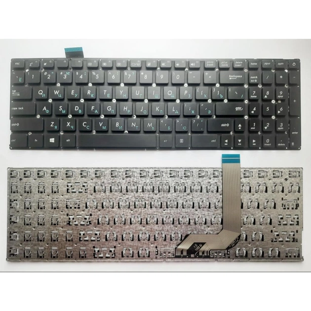 Клавіатура ноутбука ASUS X542 чорна (A46084) - изображение 1