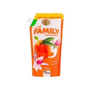 Рідке мило Family 2K Магнолія та персик 560 г (4260637721501) зображення 1