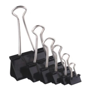 Біндер металевий H-Tone 41 мм, 12 шт ,чорні (BIND-HT-JJ40316-41) зображення 1