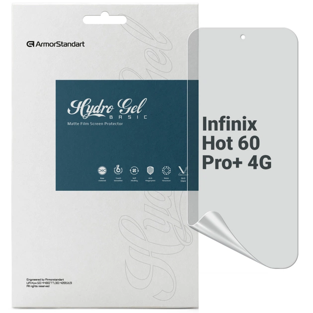 Плівка захисна Armorstandart hydrogel Matte Infinix Hot 60 Pro+ 4G (ARM88883) - зображення 1