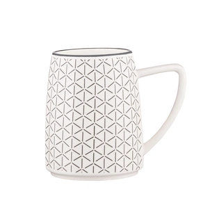 Чашка Ardesto Lamberto, 360мл, порцеляна, біло-сіра (AR3052) зображення 1