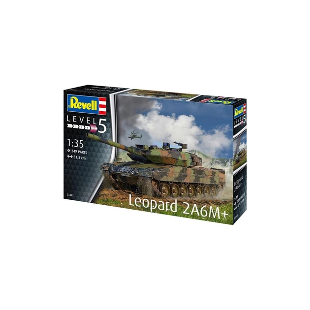 Збірна модель Revell Танк Леопард 2 A6M+ рівень 5 масштаб 1:35 (RVL-03342) - изображение 1