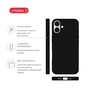 Чохол до мобільного телефона Intaleo SoftShell Apple iPhone 16 Black (1283126609206) - зменшене зображення 4