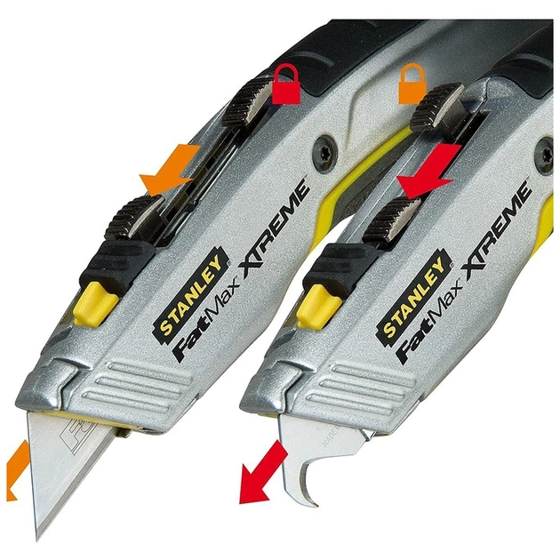 Ніж монтажний Stanley FatMax Xtreme з двома висувними лезами, L=180мм. (0-10-789) - picture 6