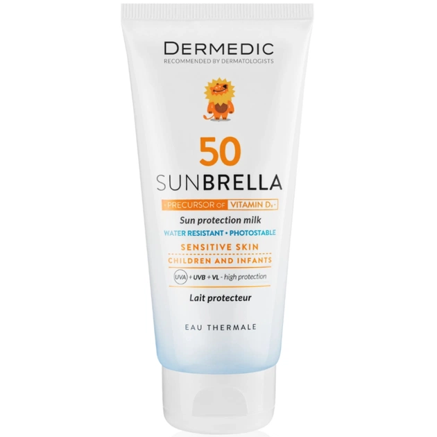 Засіб від засмаги Dermedic Sunbrella Baby Сонцезахисне молочко для дітей SPF50 100 мл (5901643170592) - picture 1