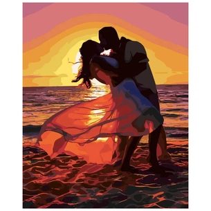 Картина по номерам Strateg Поцілунок на заході сонця 40х50 см (SY6304) зображення 1