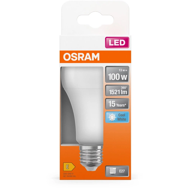 Лампочка Osram CL A100 13W/840 230V FR E27 (4058075304253) - picture 3