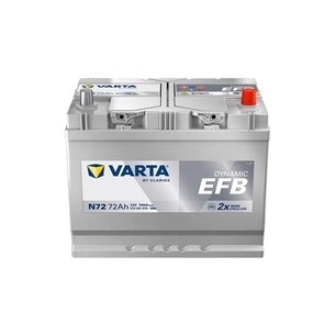 Акумулятор автомобільний Varta 72Ач Blue Dynamic EFB АЗИЯ  N72 (572501076) зображення 1