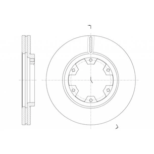 Гальмівний диск REMSA 6466.10 зображення 1