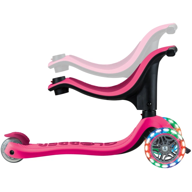 Самокат Globber Go Up Sporty 360 колеса з підсвіткою Фуксія (456-610) - picture 4