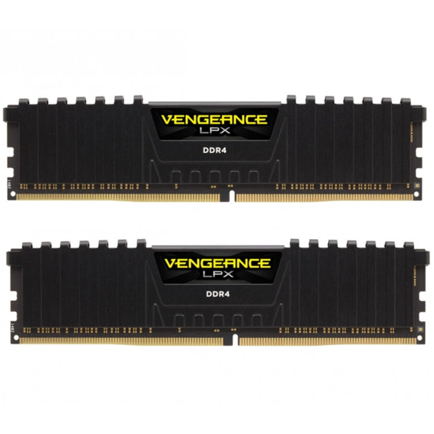 Модуль памяти для компьютера DDR4 32GB (2x16GB) 3000 MHz Vengeance LPX Black Corsair (CMK32GX4M2D3000C16) - изображение 1
