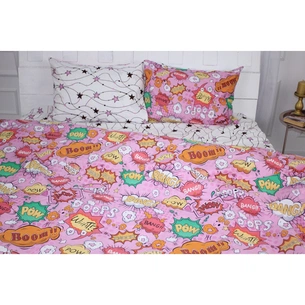 Постільна білизна MirSon Бязь Ranforce Elite 17-0512 Bombs pink Сімейний 160x220 (2200004733357) зображення 1
